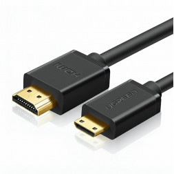 Видео-кабель-адаптер | Mini-HDMI на HDMI 4K | UGREEN HD108 | 1.5 метра